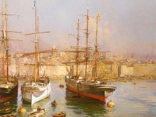 etienne-martin-voiliers-dans-vieux-port-marseille