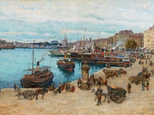 gaussens-adolphe-vue-du-vieux-port-quai-des-belges-bd