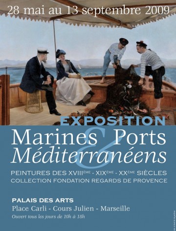 Affiche marine_port_mediterraneen