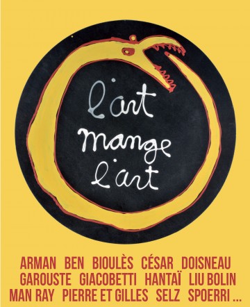 Affiche Expo L'Art mange l'Art Titre Affiche Expo L'Art mange l'Art Titre